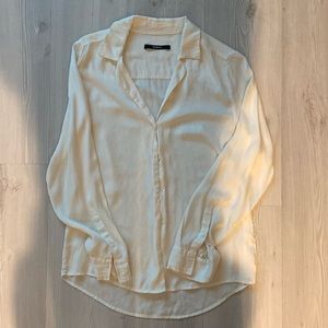 Quince silk button down blouse